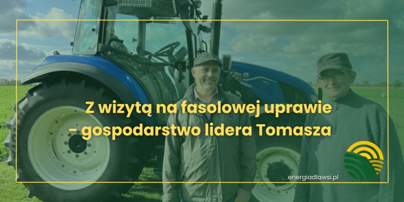 Z WIZYTĄ NA FASOLOWEJ UPRAWIE - GOSPODARSTWO LIDERA TOMASZA