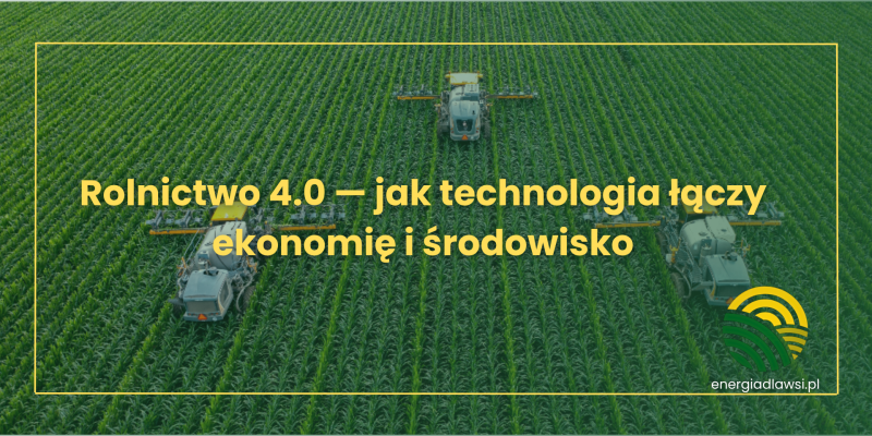 Rolnictwo 4.0 — jak technologia łączy ekonomię i środowisko